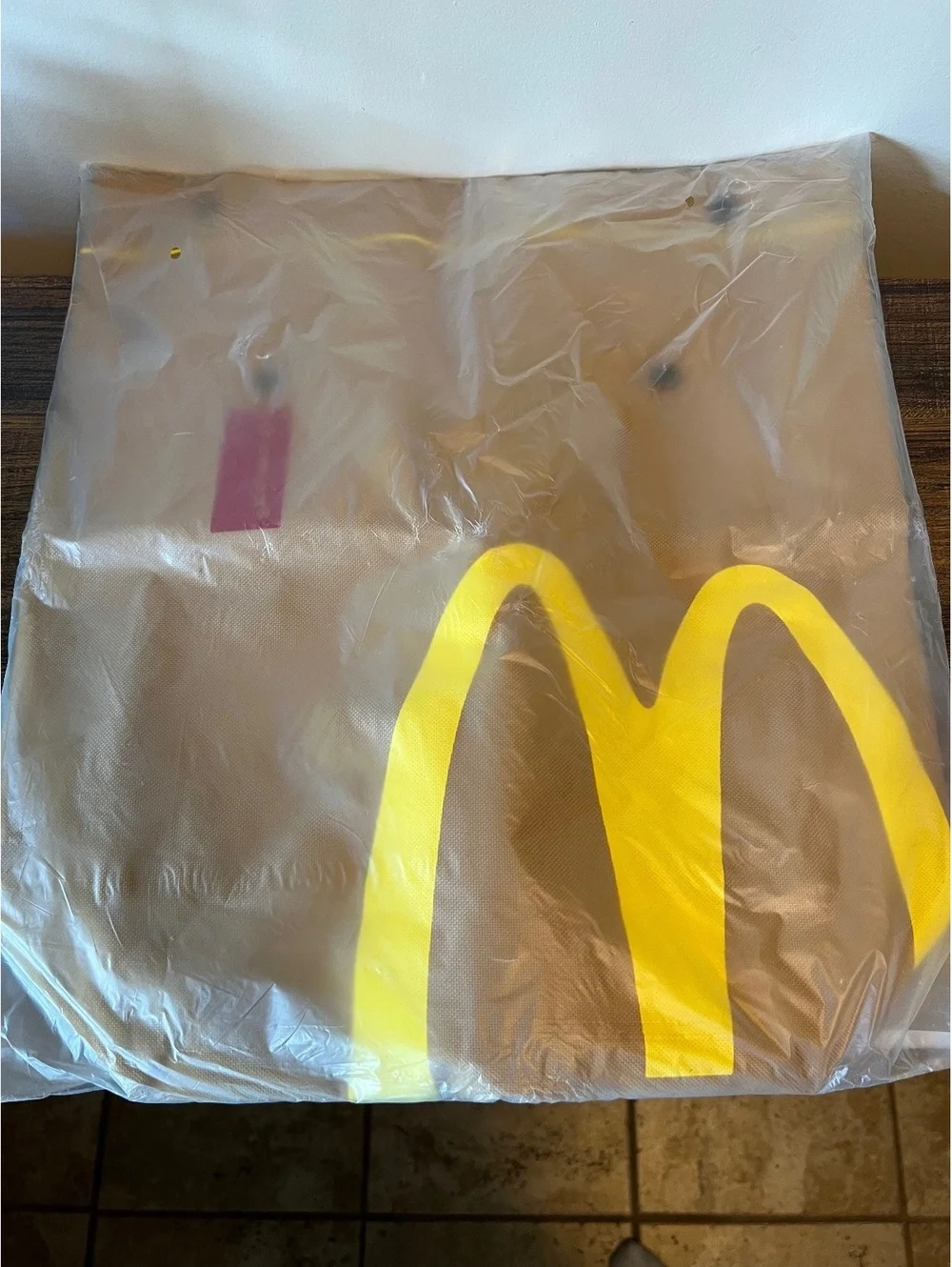 New McDonald’s Tan and yellow unisex canvas Backpack